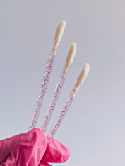 Макробраши для макияжа, розовые (50 шт/уп)