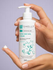 Крем для рук и ногтей Shelly, 250 мл (с кератином, серебром и экстрактом арники)