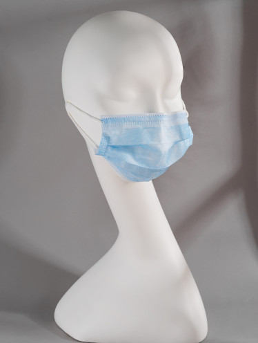 Маска одноразовая, ГОЛУБАЯ