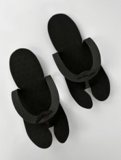 Тапочки-вьетнамки одноразовые "ЕVА", черные (25 пар)