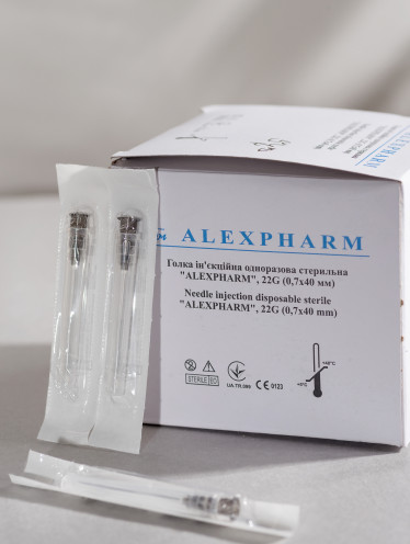 Игла инъекционная 22G (0,7х40мм) Alexpharm (100 шт)