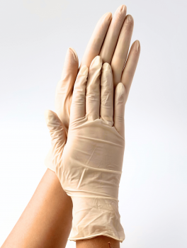 Перчатки латексные без пудры (размер XS) 5,5г/м² MEDICOM, 100шт