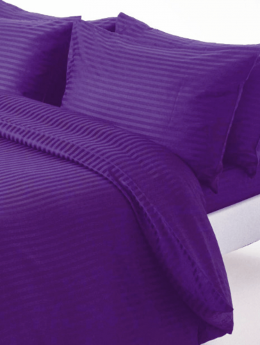 Комплект постельного белья "Семейный" САТИН, Фиолетовый