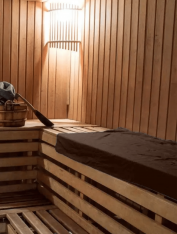 Простынь для бани, коричневая (100*150 см)