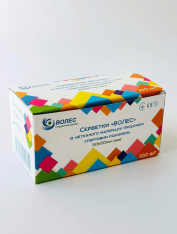 Салфетка спиртовая 60*30мм (100шт/уп)