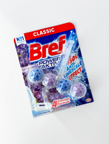 БРЕФ гель - 4 шарики для унитаза, Лаванда (50мл)