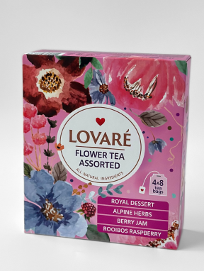 Чай цветочный LOVARE 48г (1.5г*32 шт), пакетированный, АСОРТИ