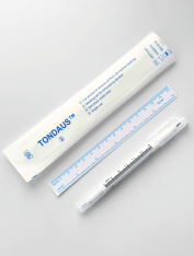 Маркер косметологический двусторонний (0,5 и 1 мм) с линейкой