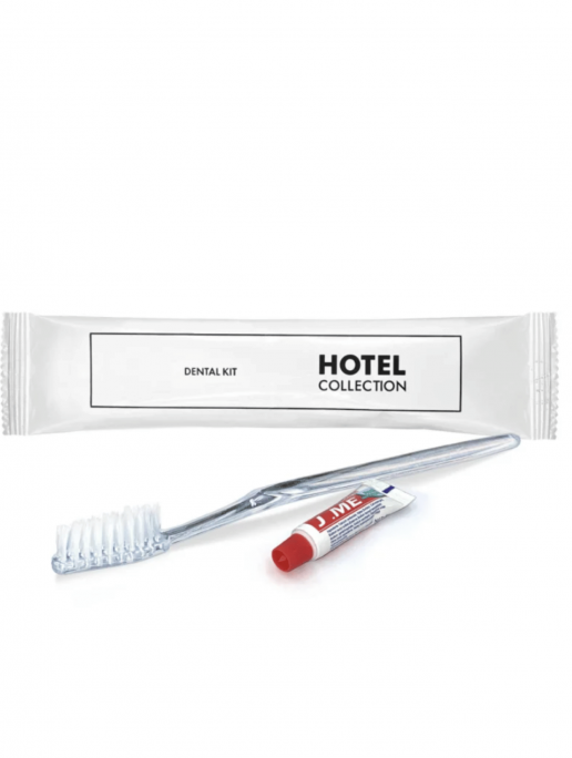 Зубний набір одноразовий HOTEL COLLECTION Flow Pack: щітка+паста (50 шт/уп)