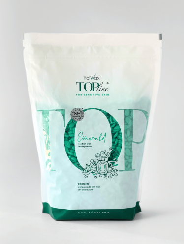 Горячий воск в гранулах Italwax TOP Line, Изумруд (750г)