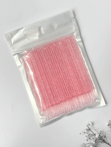 Мікробраші "М", рожеві (100 шт/уп)