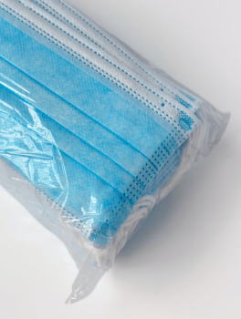 Маски одноразовые медицинские Тета, голубые (50 шт)