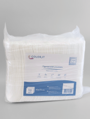 Полотенца спанлейс 40*70см, гладкие (100 шт/уп) COLOReIT
