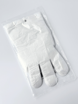 Рукавички одноразові п/е 9 мкм (100 шт/уп)