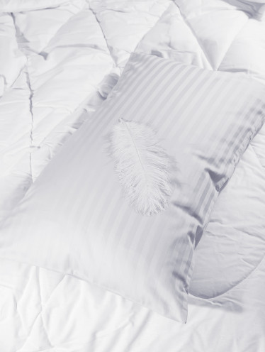 Наволочка 70*70 см САТИН, Белая