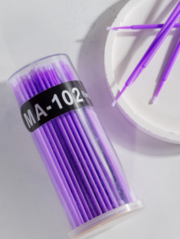 Мікробраші "S" в тубусі, фіолетові (100 шт)
