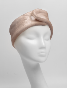 Косметическая повязка на голову с липучкой, бежевая