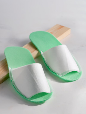 Тапочки ЕКОНОМ, з зеленою підошвою