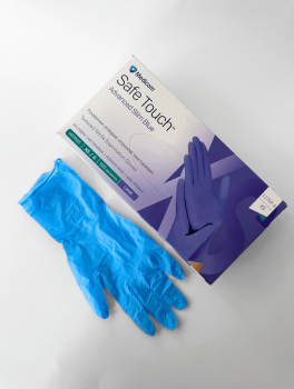 Перчатки нитриловые (размер XS) голубые 3,5г Medicom, 100 шт