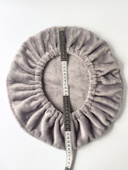 Чехол на стул для мастера (плюшевый), серый