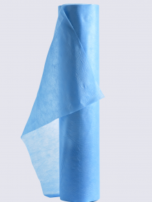 Простыни одноразовые 0.8х100м (плотность 25 мкн) голубые