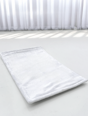 Коврик для ног (60х40 см) велсофт, белый