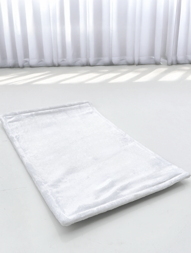 Коврик для ног (60х40 см) велсофт, белый