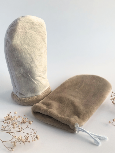 Варежки для парафинотерапии, бежевые