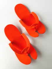 Тапочки-вьетнамки одноразовые "ЕVА", оранжевые (25 пар)