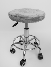 Чехол на стул для мастера (плюшевый), серый