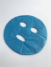 Маска поліетиленова для обличчя косметологічна БЛАКИТНА (100шт/уп)