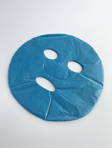 Маска поліетиленова для обличчя косметологічна БЛАКИТНА (100шт/уп)