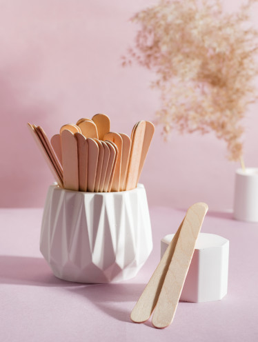 Шпатель МИНИ 9 см деревянный для депиляции (100 шт/уп)