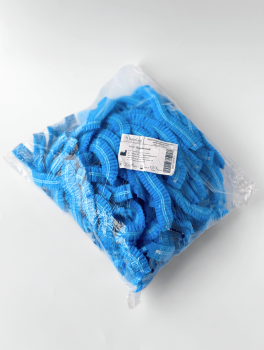 Шапочка одноразовая голубая (100 шт)