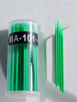 Мікробраші "M" в тубусі, зелені (100 шт)