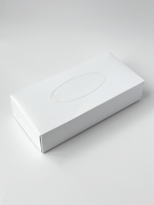 Салфетки косметические белые в прямоугольном боксе (80 шт)