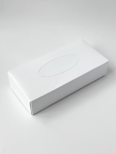 Салфетки косметические белые в прямоугольном боксе (80 шт)