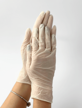Перчатки латексные с пудрой (размер L) Medical Professional, 100шт