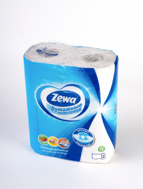 Полотенца бумажные Zewa, 2-слойные (2рул/уп)