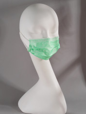 Маска одноразовая, ЗЕЛЕНАЯ