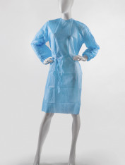 Халат хирургический, стерильный 140см (на завязках), спанбонд