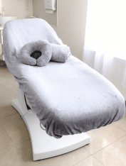 Чехол на кушетку плюшевый 90*210см, светло-серый (300 г/м²)