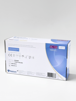 Перчатки латексные без пудры (размер XL) 5,5г/м² MEDICOM, 100шт