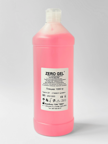 Гель для ЭКГ, ЭЭГ "Zero gel" Украина (1000 г) розовый