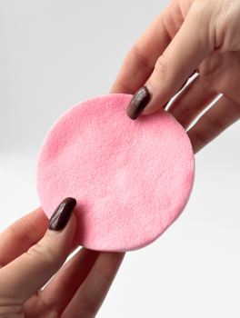 Спонж косметологический прессованный, розовый (12шт/уп)