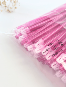 Слиновідсмоктувач пластиковий, рожевий (100шт/уп)
