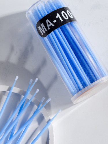 Микробраши "L" в тубусе, синие (100 шт/уп)