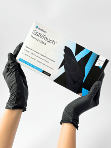 Перчатки нитриловые (размер XL) черные 5г Medicom, 100 шт