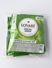 Чай зелений LOVARE 75г (1.5г*50шт), "SPESIAL GREEN", пакетований