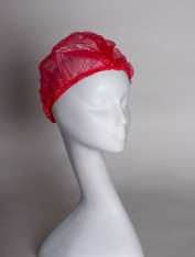 Шапочка полиэтиленовая "Эконом", розовая (100 шт/уп)